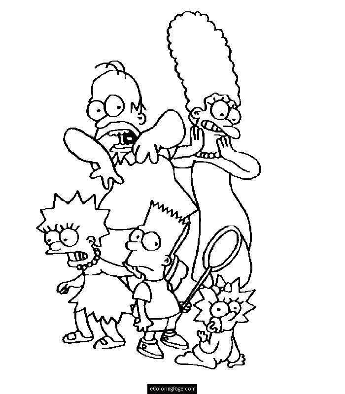 700x800 Marge Simpson Coloring Pages