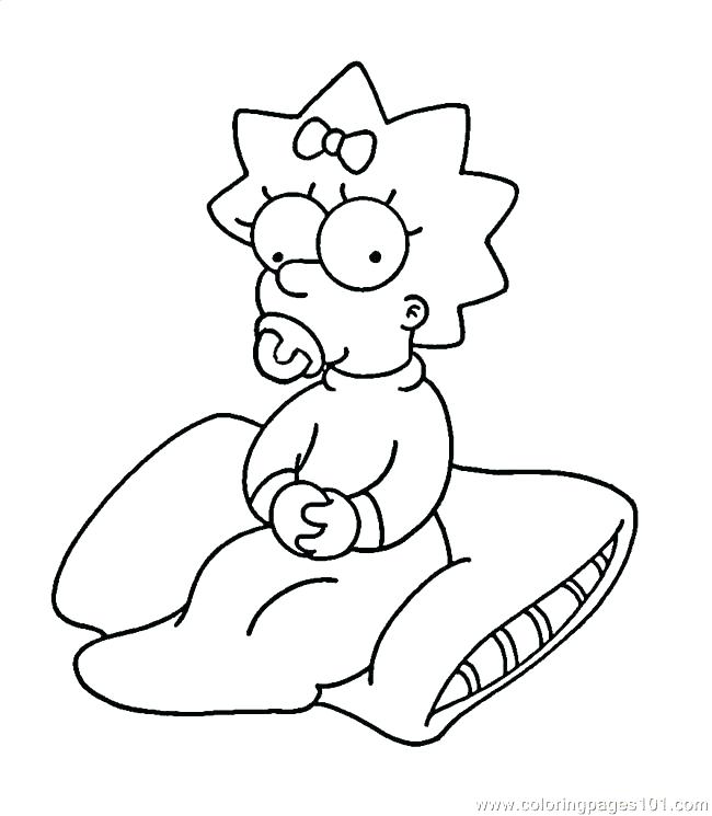 650x745 Simpsons Coloring Pages The Coloring Pages The Colouring Pages