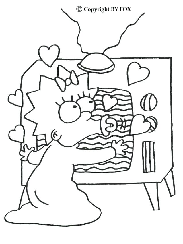 638x850 The Simpsons Coloring Pages Marge The Chef And The Coloring Page