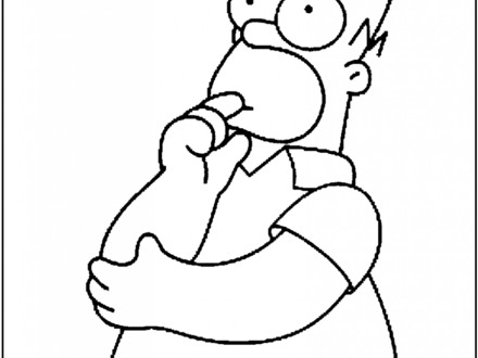 440x330 The Simpsons Family Colouring Pages