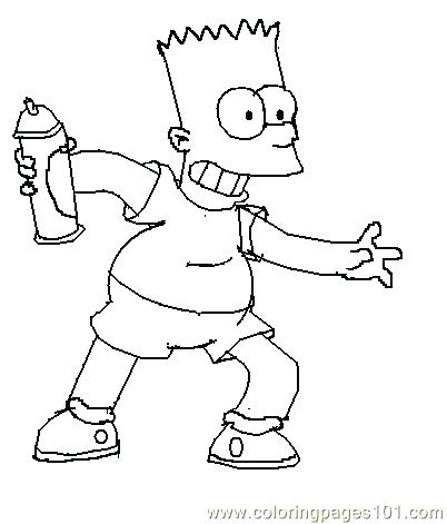 402x471 Bart Simpson Coloring Pages Homer Coloring Pages Marge Cute