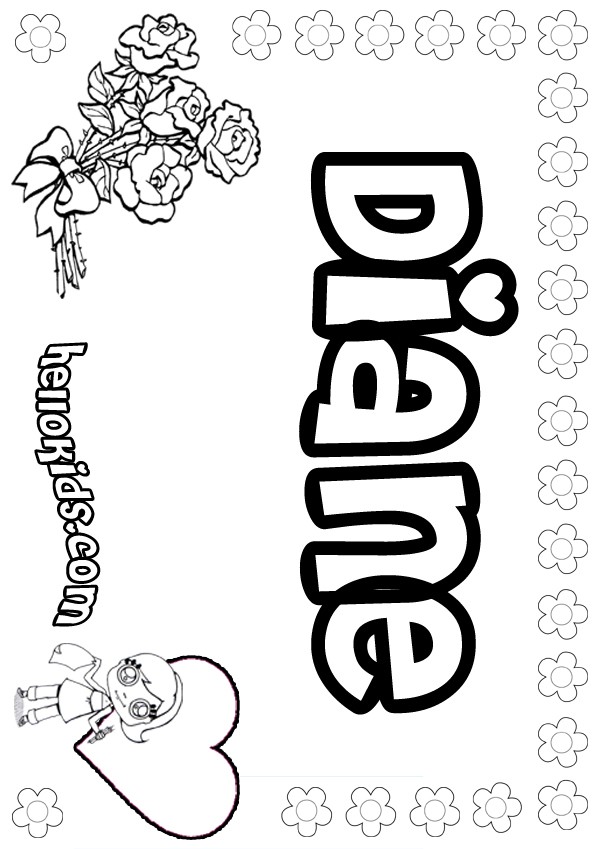 600x849 Diane Coloring Pages