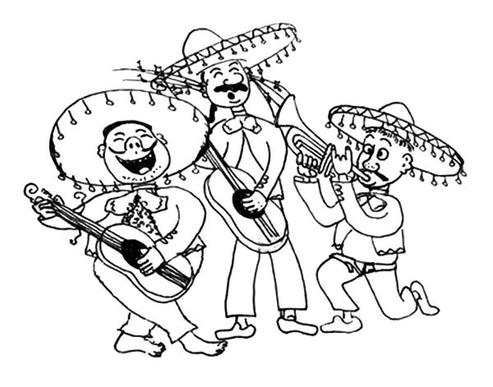 960x754 Get This Mariachi Band In Cinco De Mayo Coloring Pages !