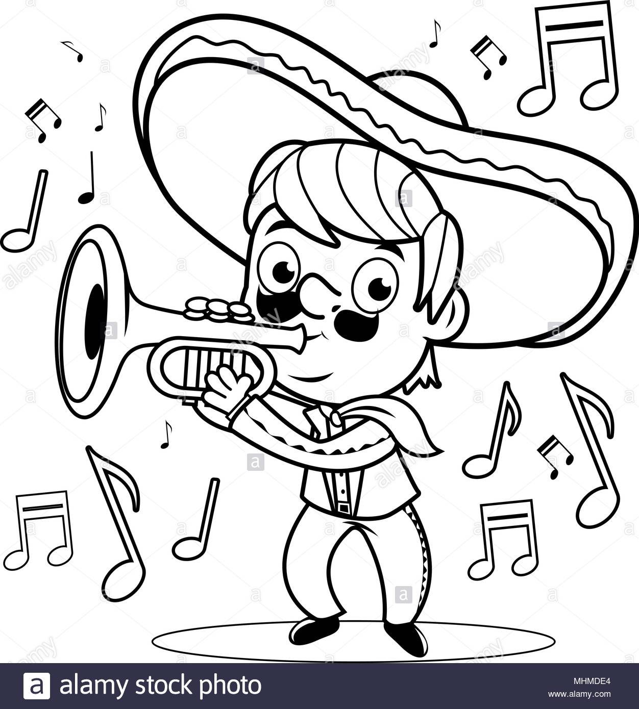 The best free Mariachi coloring page images. Download from 60 free