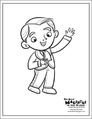 309x400 The Best Mariachi In The World Book News Coloring Page Gustavo