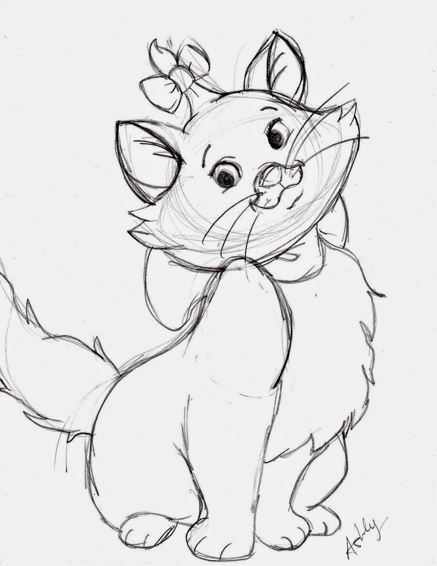 900x1165 Drawn Kittens Marie