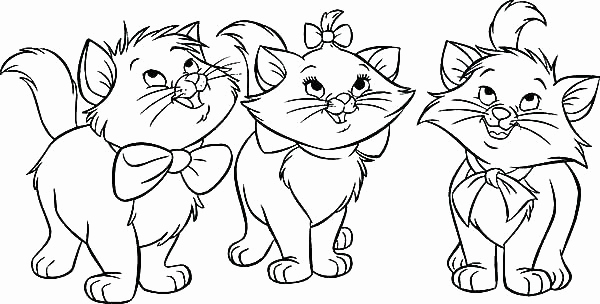 600x304 The Aristocats Coloring Pages Coloring Page Free Aristocats