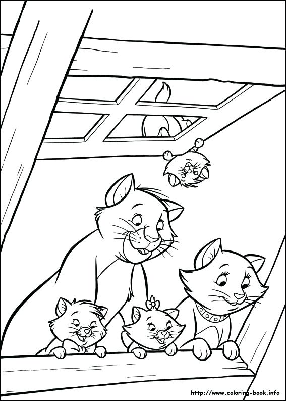 567x794 The Aristocats Coloring Pages The Coloring Picture Aristocats