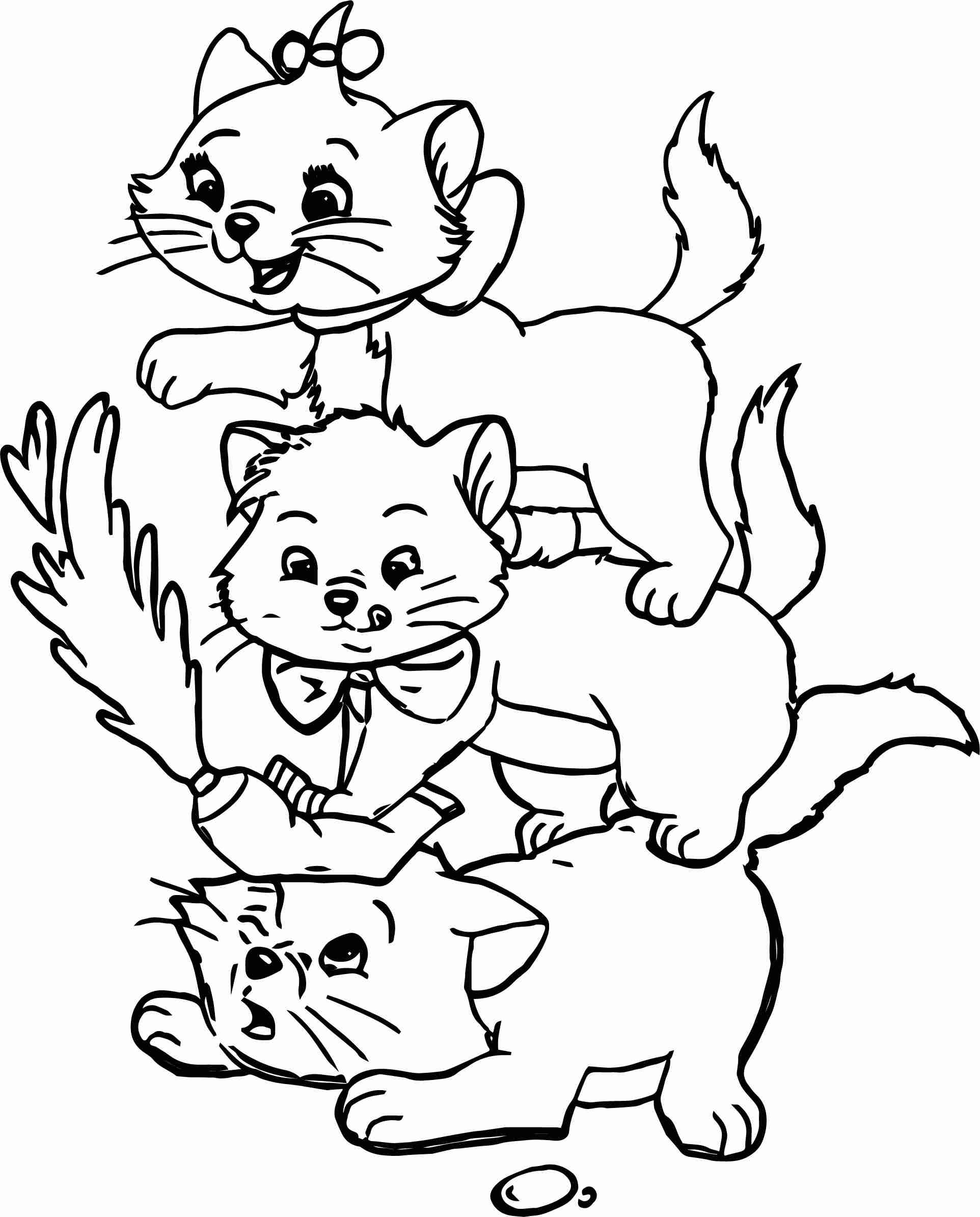 1924x2389 Three Kids Disney The Aristocats Coloring Page Wecoloringpage Best