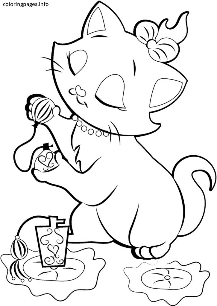 725x1023 Marie Cat Coloring Pages Disney Marie Cat Coloring Pages Coloring