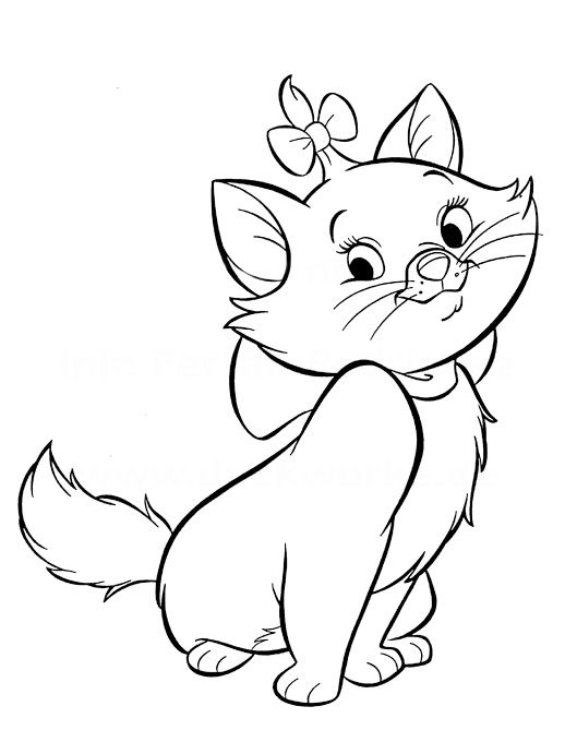 529x680 Marie The Cat Coloring Pages Aristocats Coloring Pages Disney