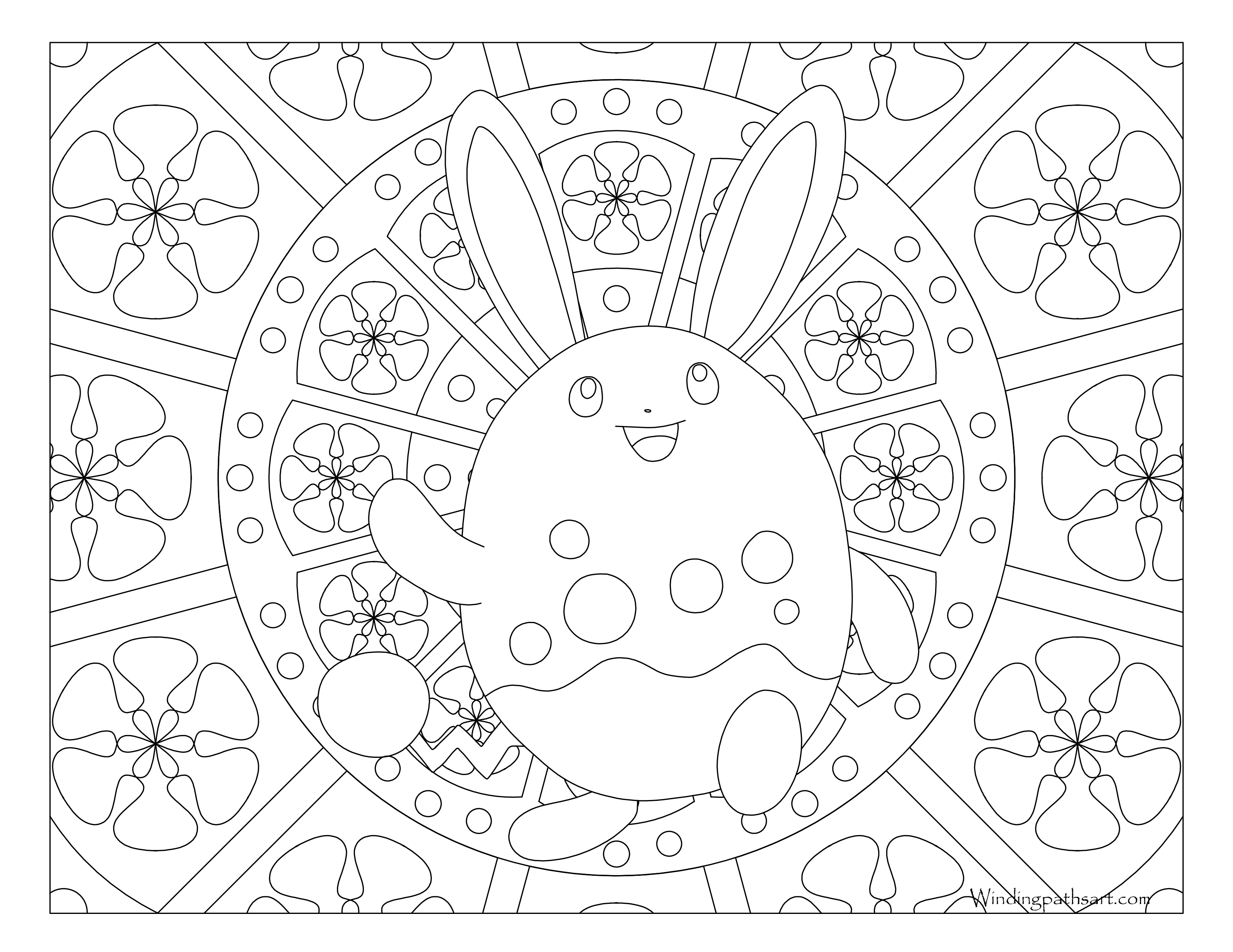 3300x2550 Azumarill Pokemon Coloring Page