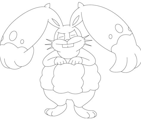 474x404 Marill Pokemon Coloring Page