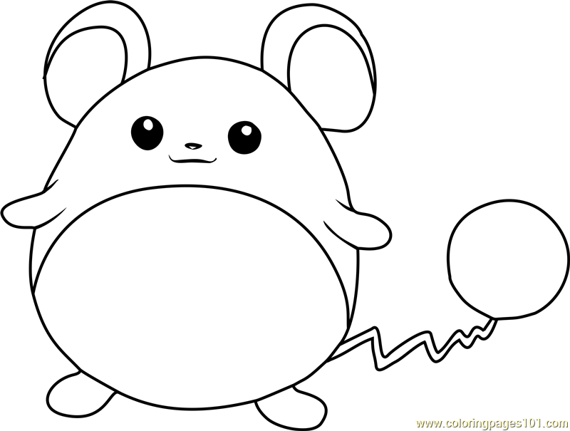 800x605 Marill Pokemon Coloring Page