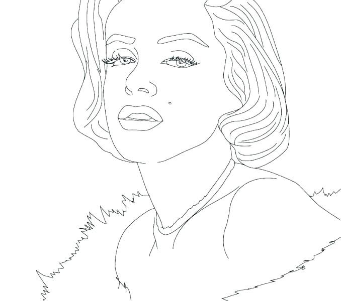 Marilyn Monroe Coloring Pages at GetDrawings | Free download