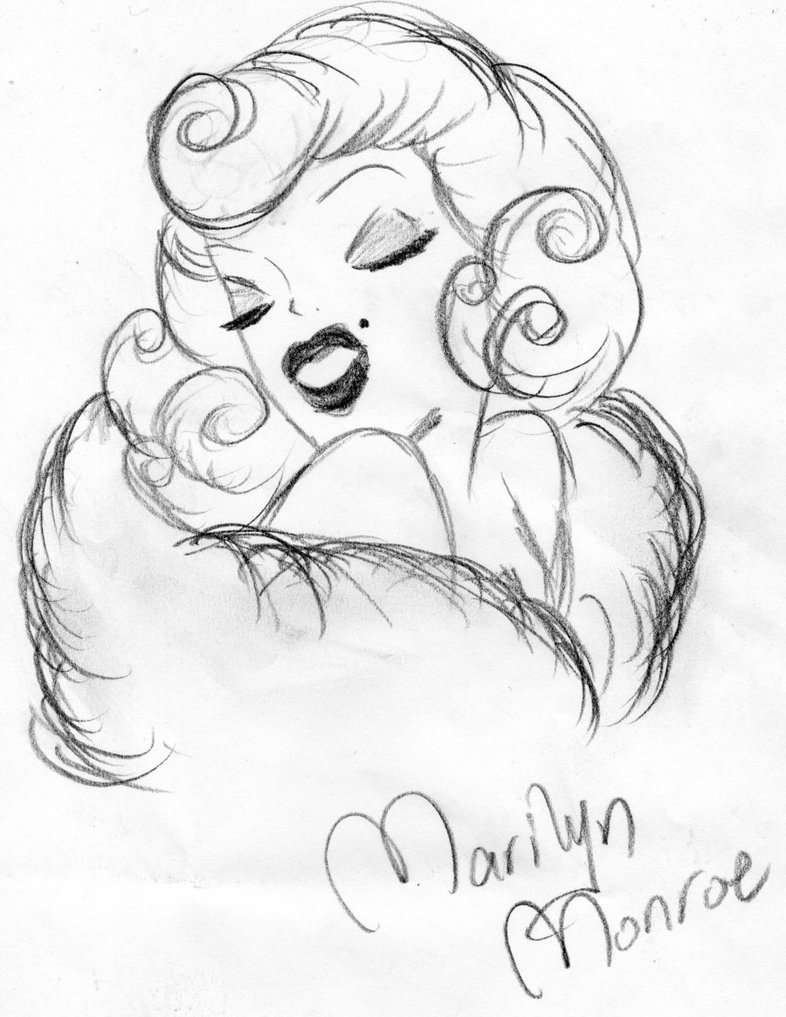 786x1017 Marilyn Monroe Coloring Pages Sketch Page Outstanding Color