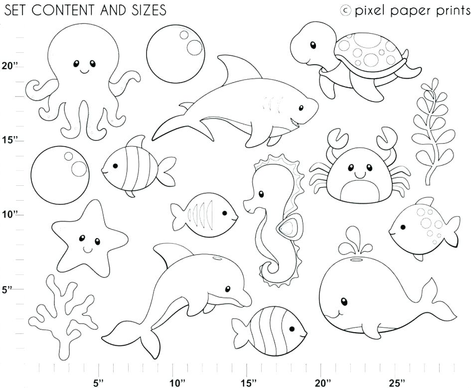 945x779 Coloring Pages Under The Sea