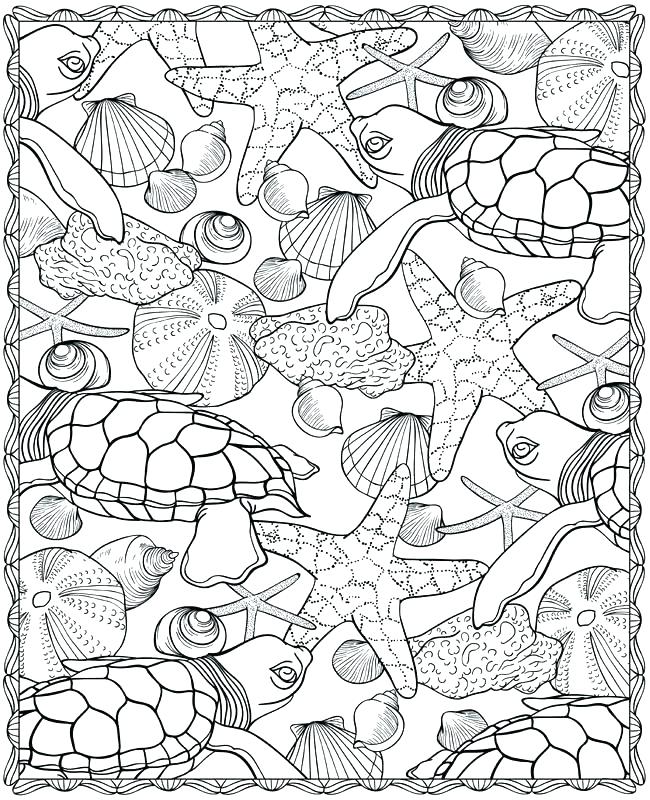 650x800 Marine Animals Coloring Pages Vanda