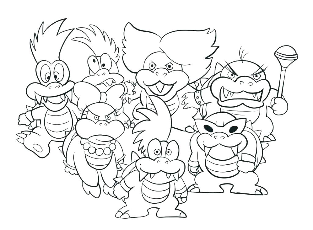 1024x753 Super Mario Bros Coloring Pages Page Wi Zahlkarte Site