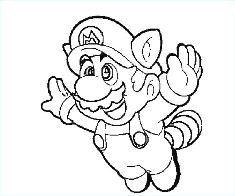 800x667 Coloring Pages Luigi Super Mario
