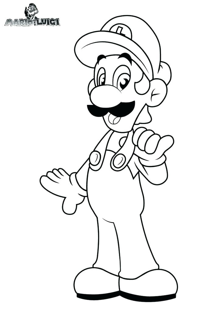 736x1030 Mario And Luigi Coloring Page