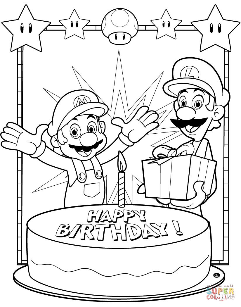 825x1050 Mario Coloring Pages