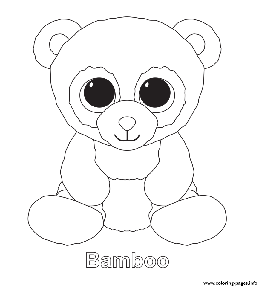 877x960 Print Bamboo Beanie Boo Coloring Pages Learning