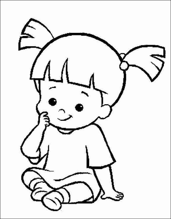 600x767 Boo Coloring Pages
