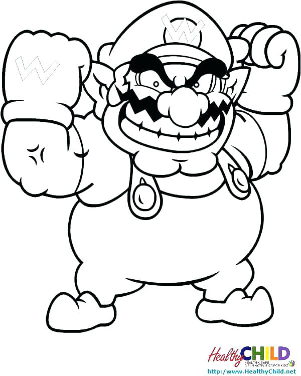 600x750 Super Mario Characters Coloring Pages Characters Coloring Pages