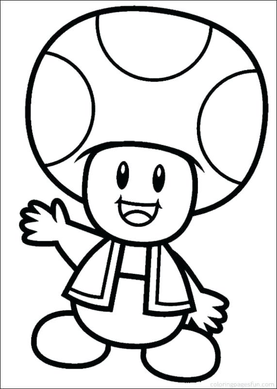 571x800 Coloring Page Mario