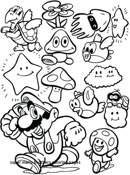 520x698 Mario Bros Coloring Pages Bros Coloring Pages For Super Brothers