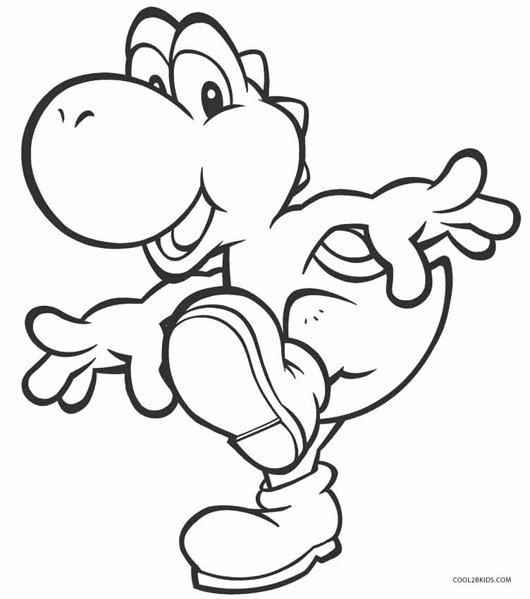 752x850 Printable Yoshi Coloring Pages For Kids