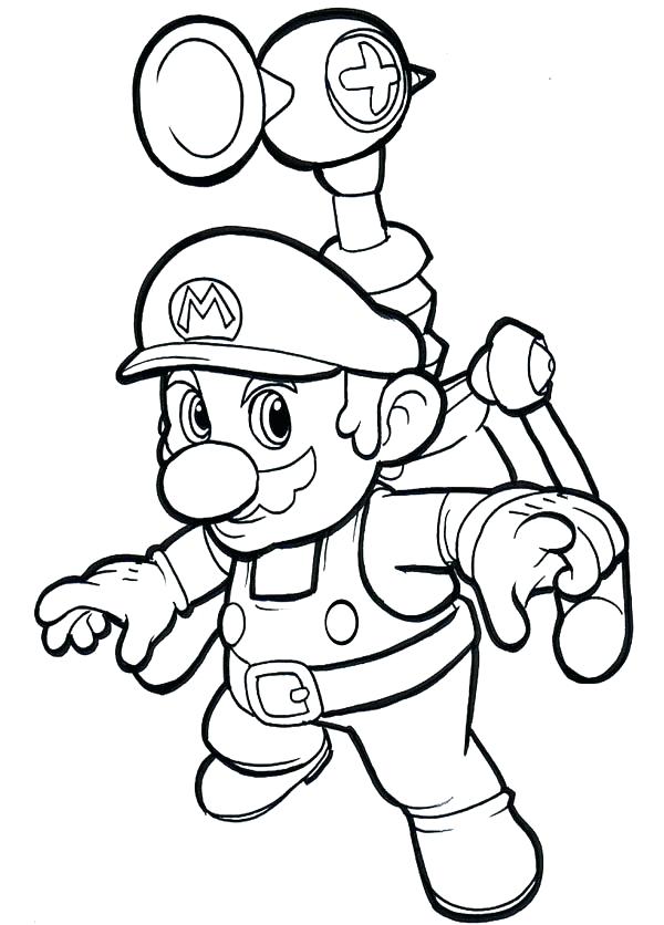 600x836 Super Mario Bros Yoshi Coloring Pages Odyssey Fun Best For Kids