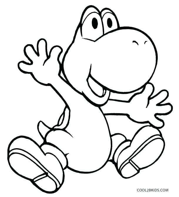 609x670 Yoshi Coloring Pages Coloring Pages Printable Super Mario Bros