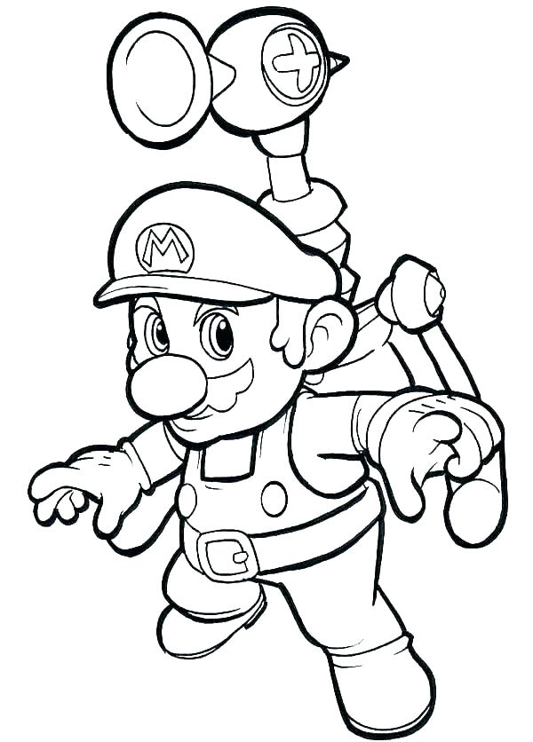 600x836 Mario Bros Coloring Pages Coloring Pages Download Or Print These