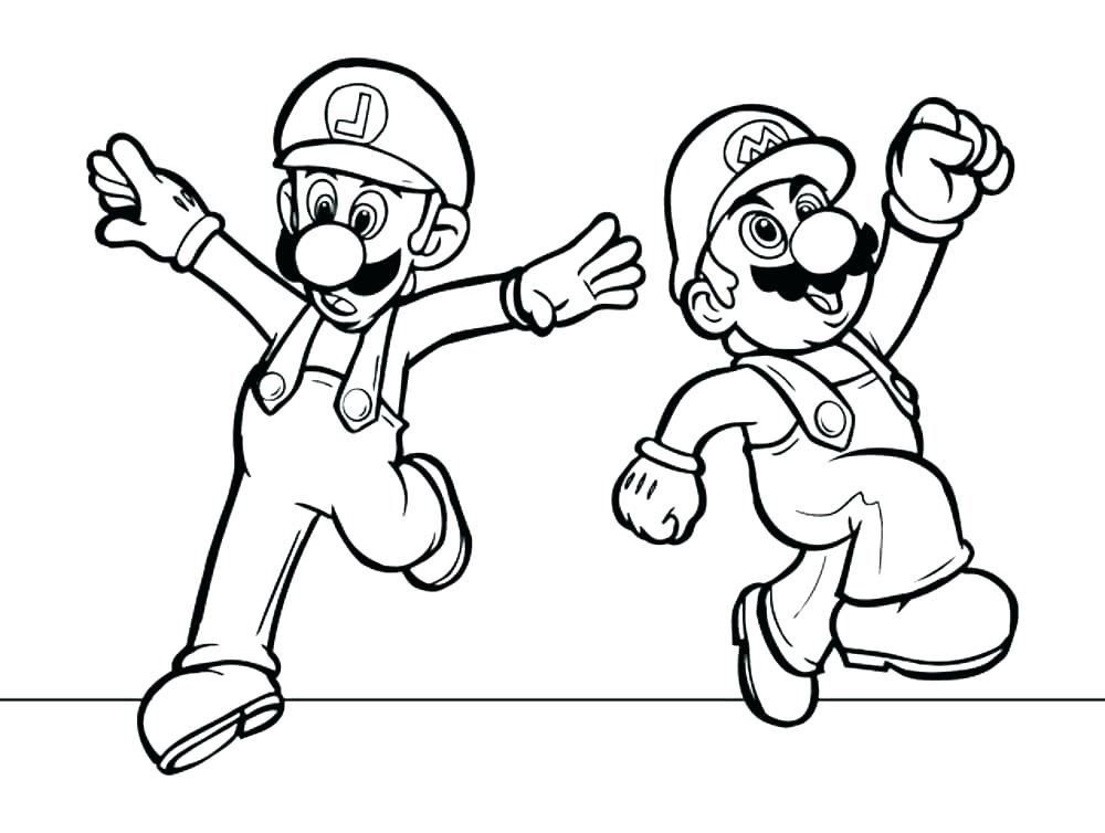 1000x754 Cool Coloring Pages Of Mario