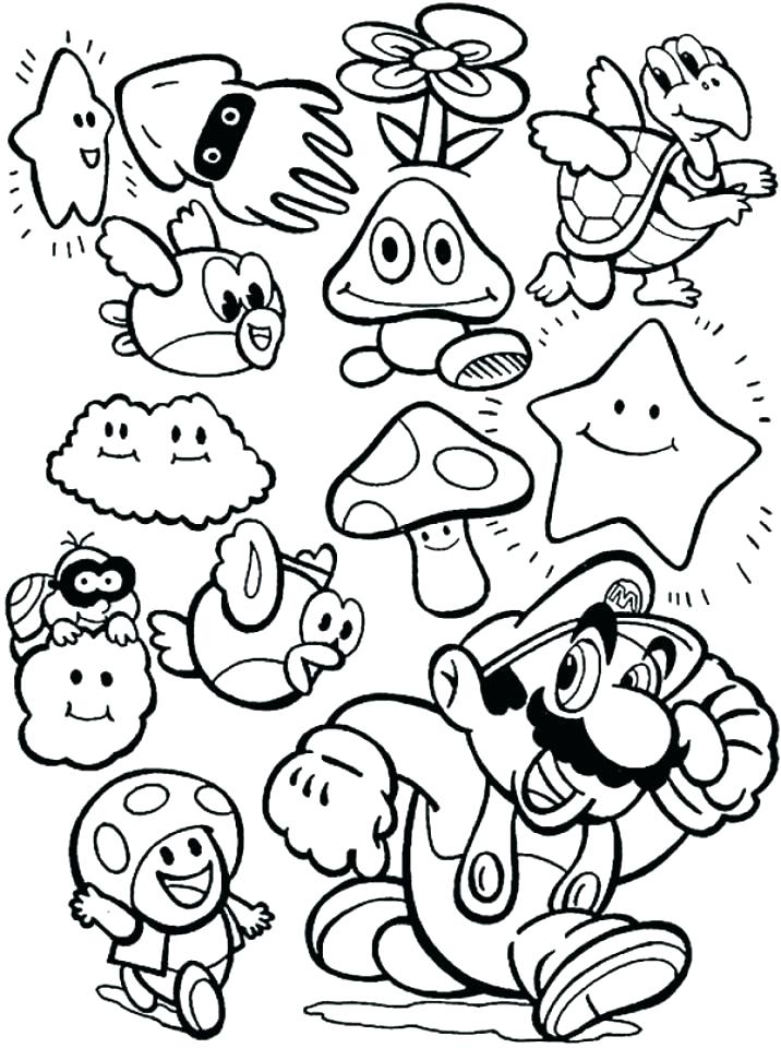 716x960 Free Printable Mario Brothers Coloring Pages Icontent