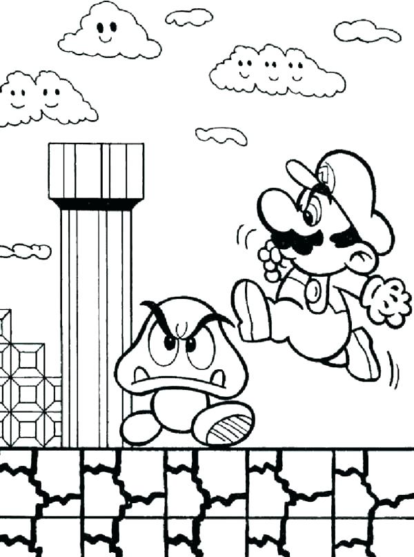 600x807 Mario Bro Coloring Pages Coloring Page Bros Coloring Pages Super
