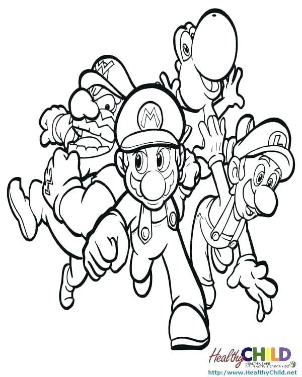 600x750 Super Mario Bros Coloring Pages Printables