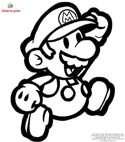 500x570 Mario Bros Coloring Pages Of Disney Characters To Printfree