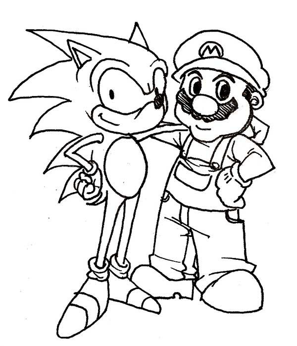 600x699 Christmas Sonic Coloring Pages Sonic The Hedgehog Coloring Pages