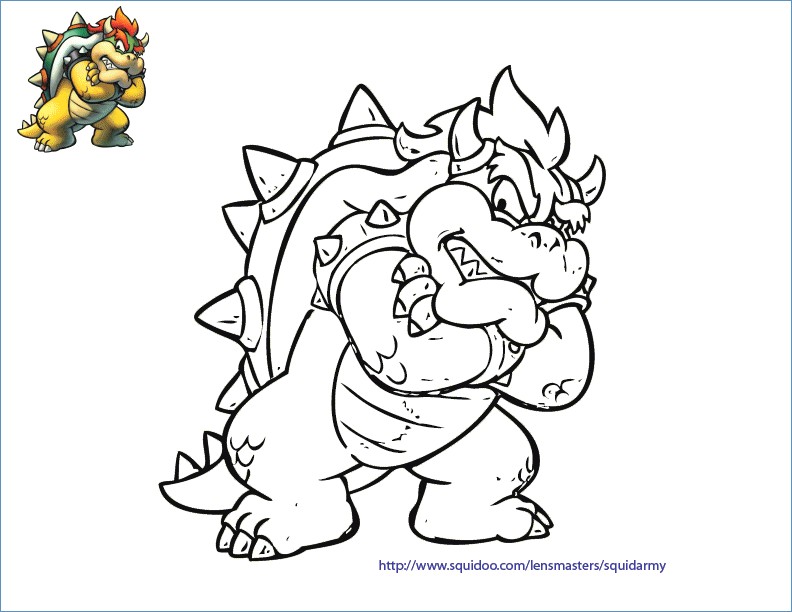 792x612 Super Mario World Coloring Page