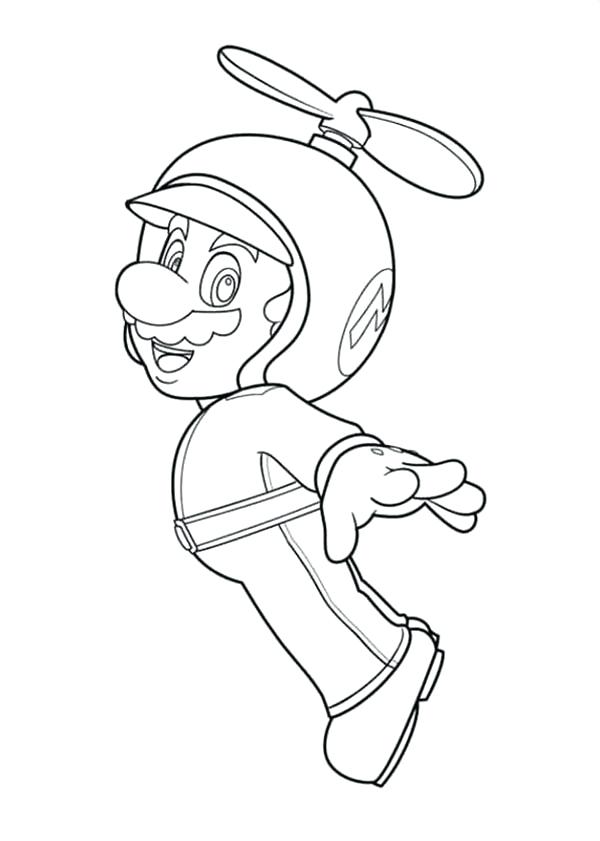 600x841 Mario Coloring Pages