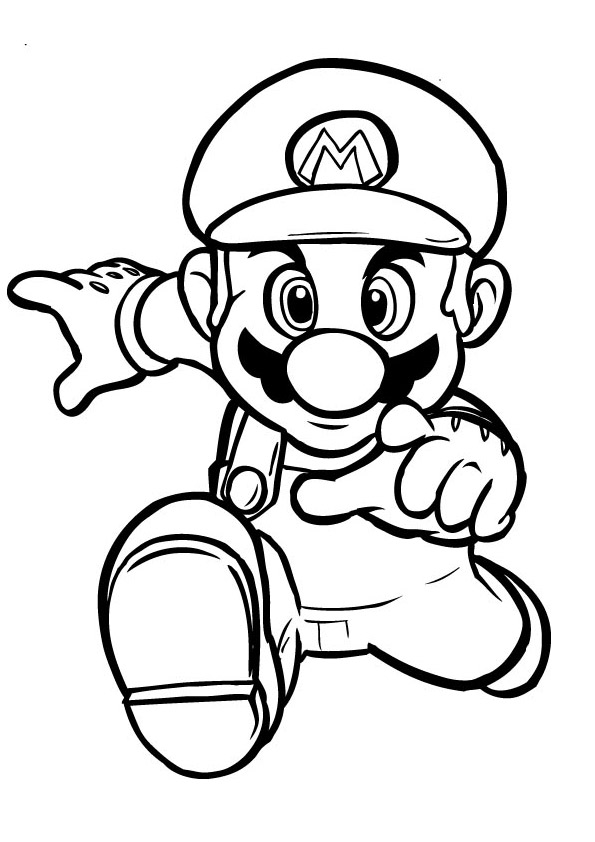 595x842 Super Mario Coloring Pages