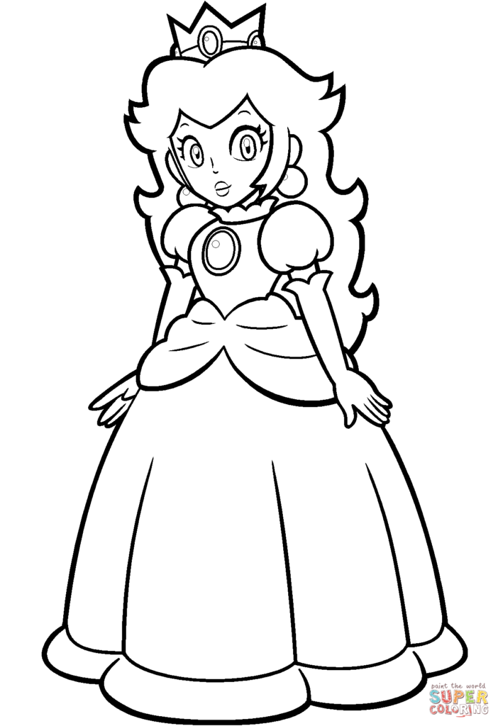 702x1024 Mario Coloring Pages Online
