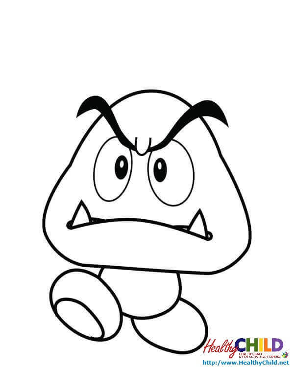600x750 Super Mario Coloring Pages Online