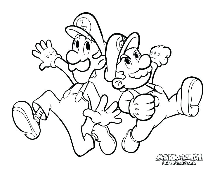 736x580 Coloring Pages Cute Baby Animals Super Online Cartoon Bros Mario
