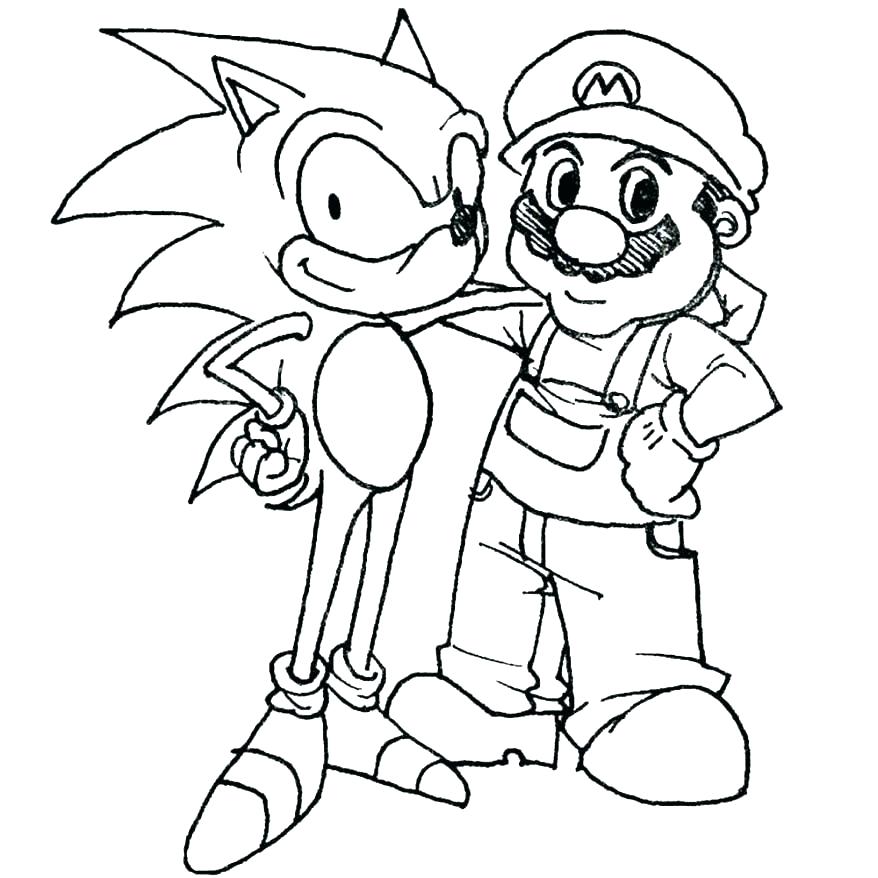 878x878 Mario Coloring Page Fire Flower Coloring Pages Super Free