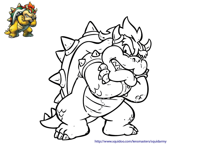 792x612 Mario Coloring Pages
