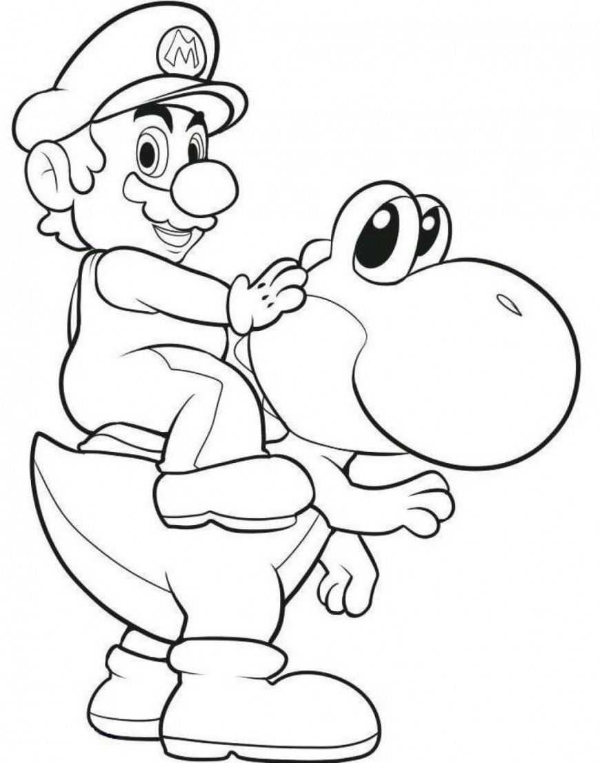 870x1106 Practical Super Mario Bros Coloring Pages Uniq